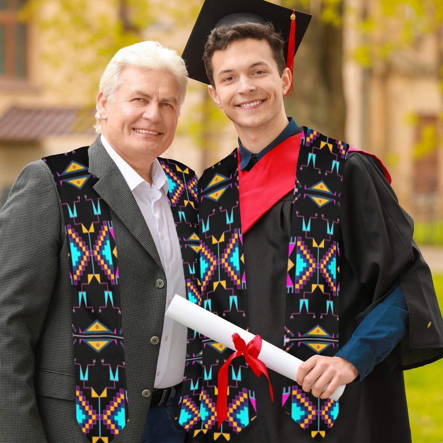 Rite of Passage Black Graduation Stole