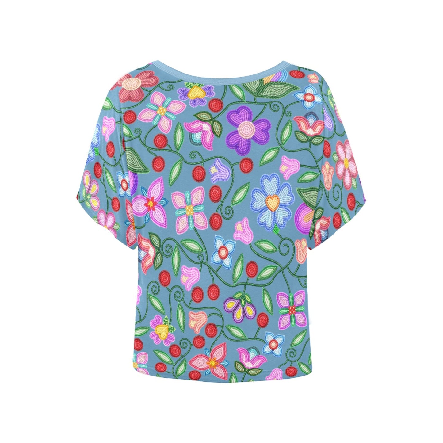 Petal Harmony River Batwing Blouse