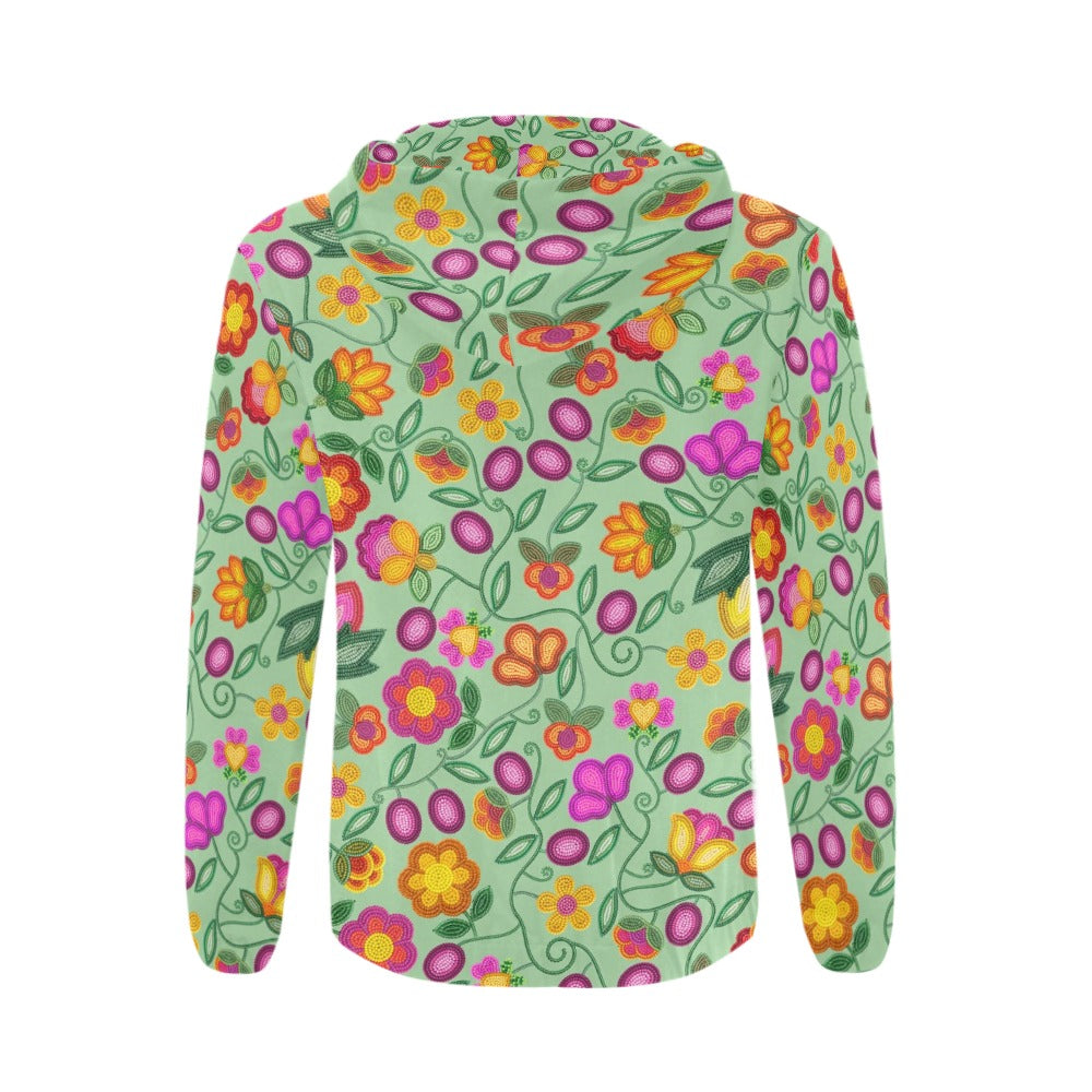 Boreal Bounty Green Zip Hoodie