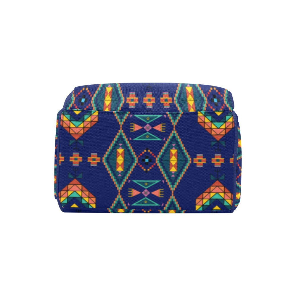 Travois Tipi Blue Multi-Function Diaper Backpack