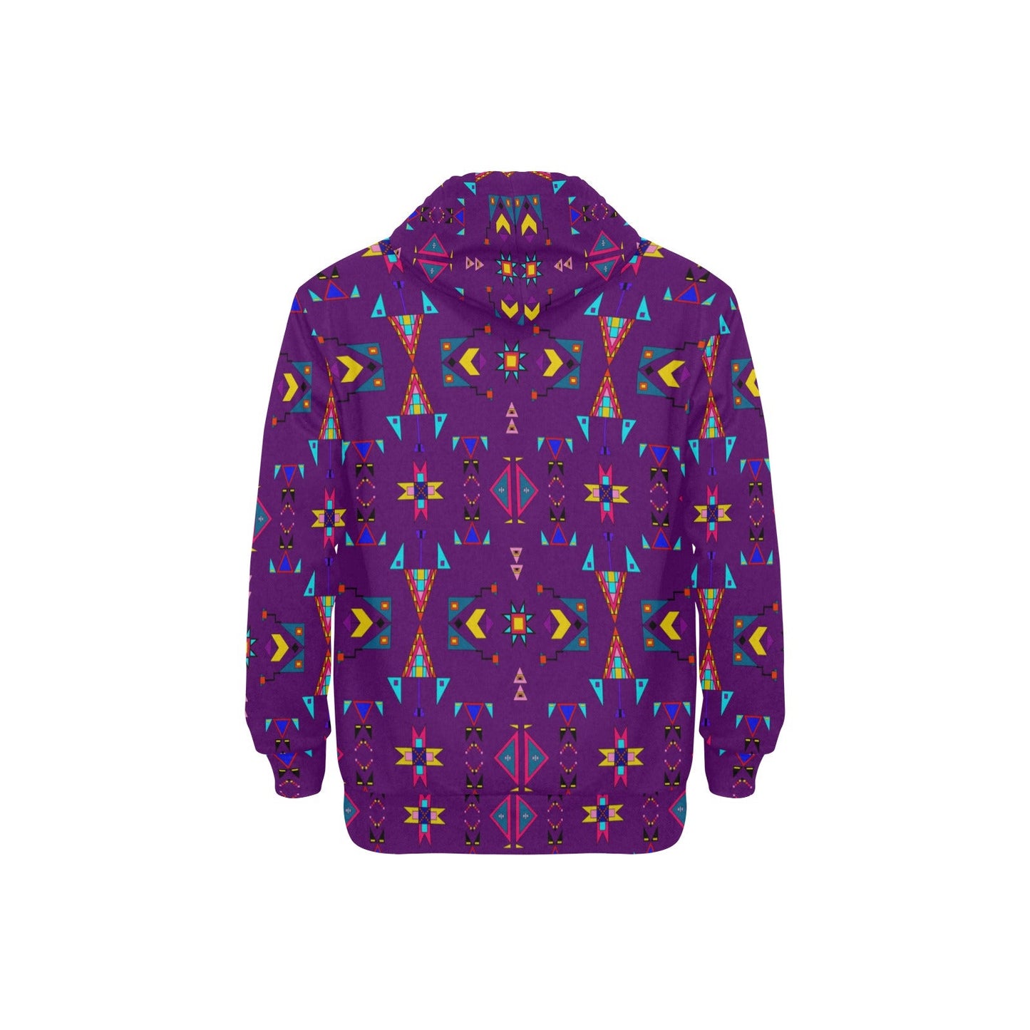 Enemy Territory Berry Men's Long Sleeve Fleece Hoodie