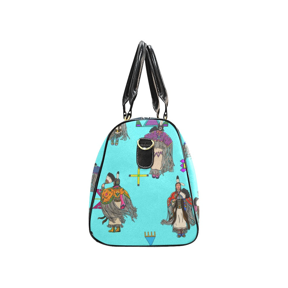 Women's Tradish Dancers Turquoise Large Travel Bag