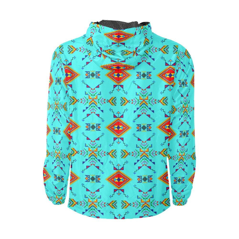 Buffalo Jump Turquoise Men's Windbreaker