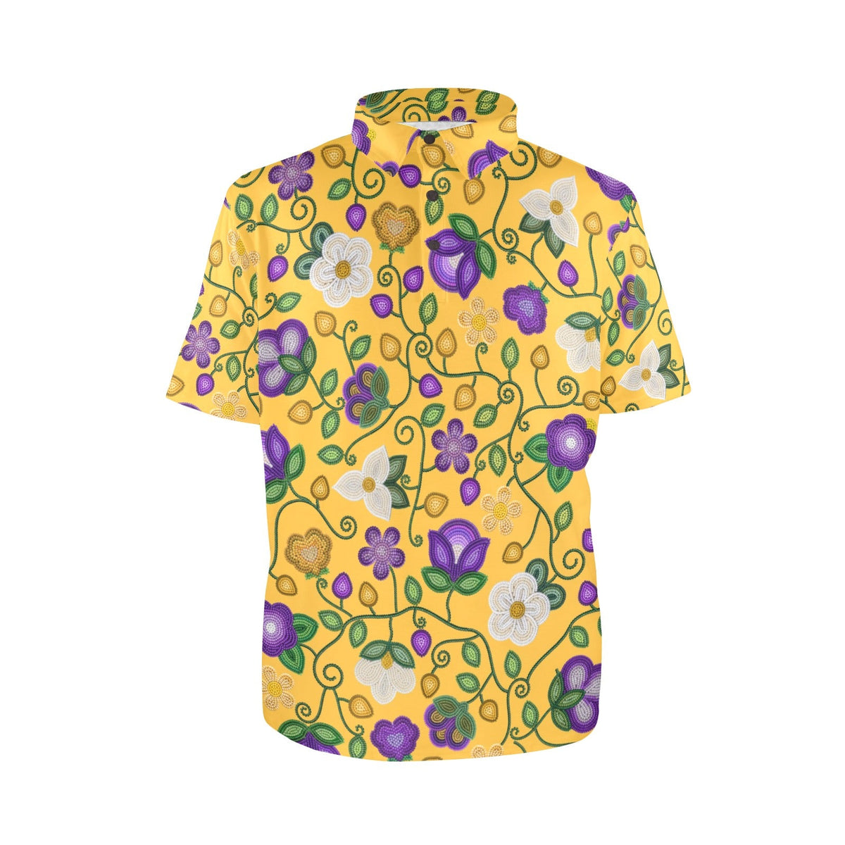 Midnight Moss Bloom Polo Shirt
