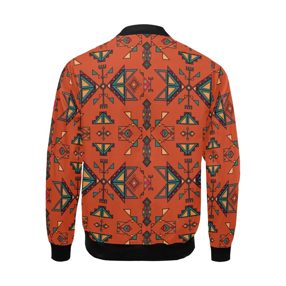 Arrow Dawn Orange Bomber Jacket for Men