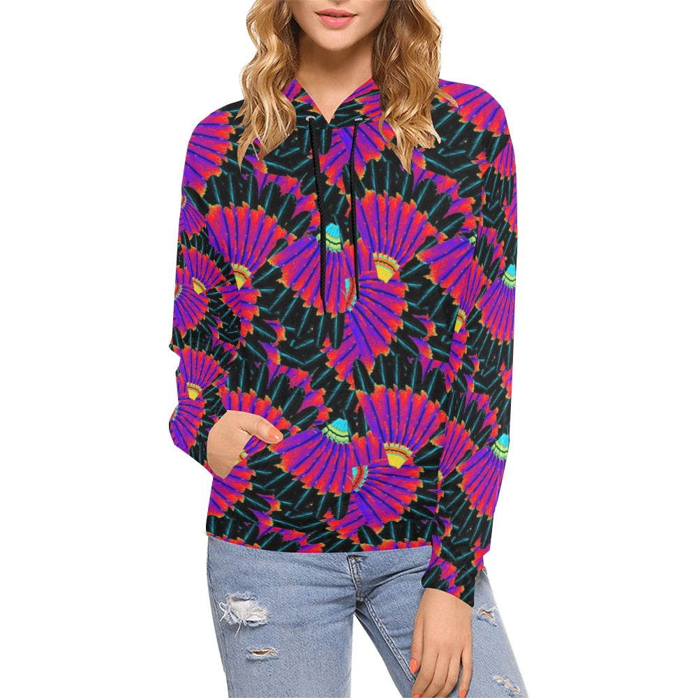 Eagle Feather Remix Hoodie for Women