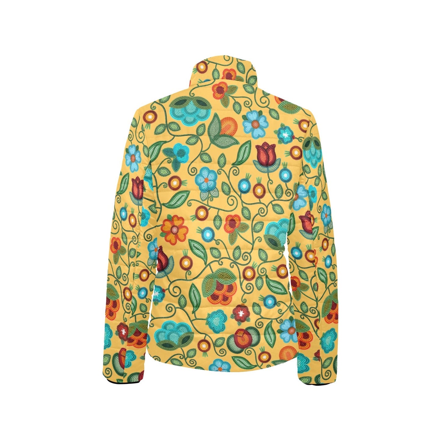 Prairie Fire Petals Honey Stand Collar Jacket