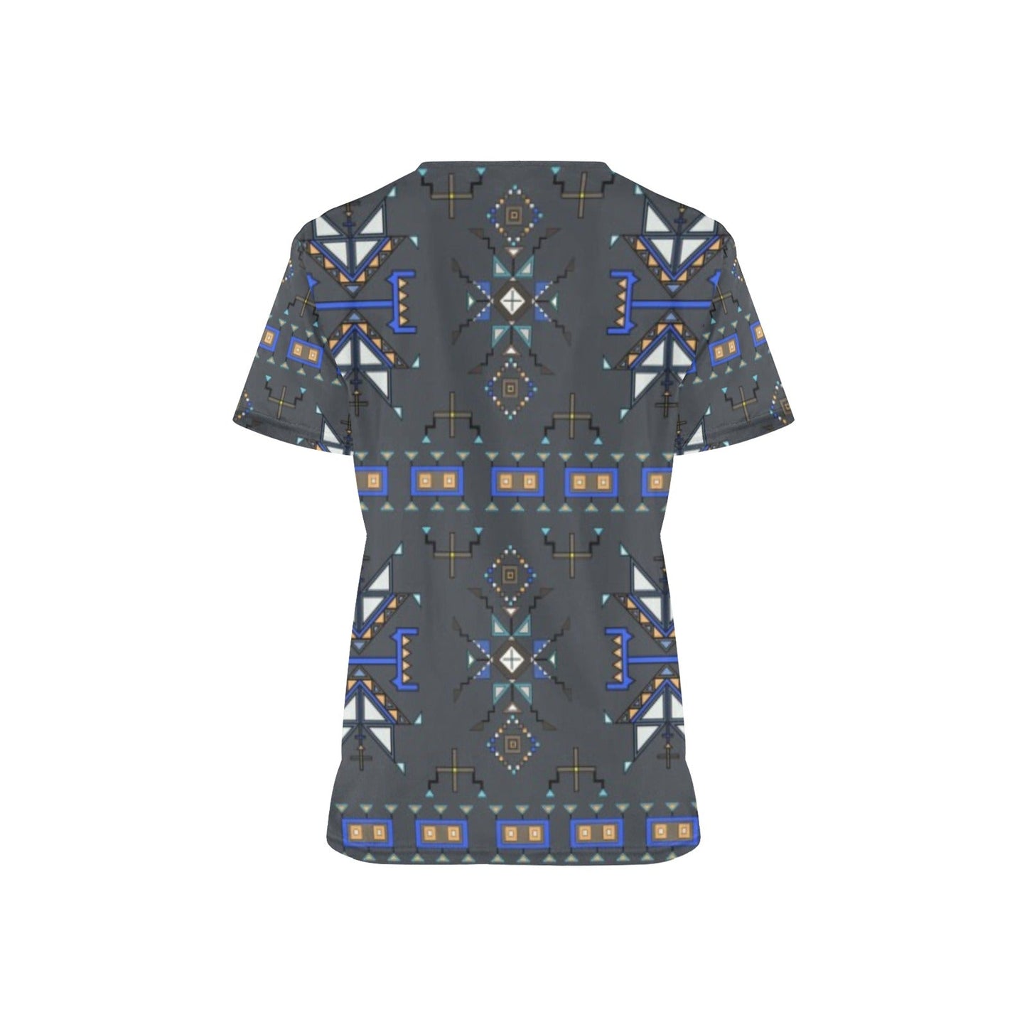 Eagle Strike Gray Scrub Top