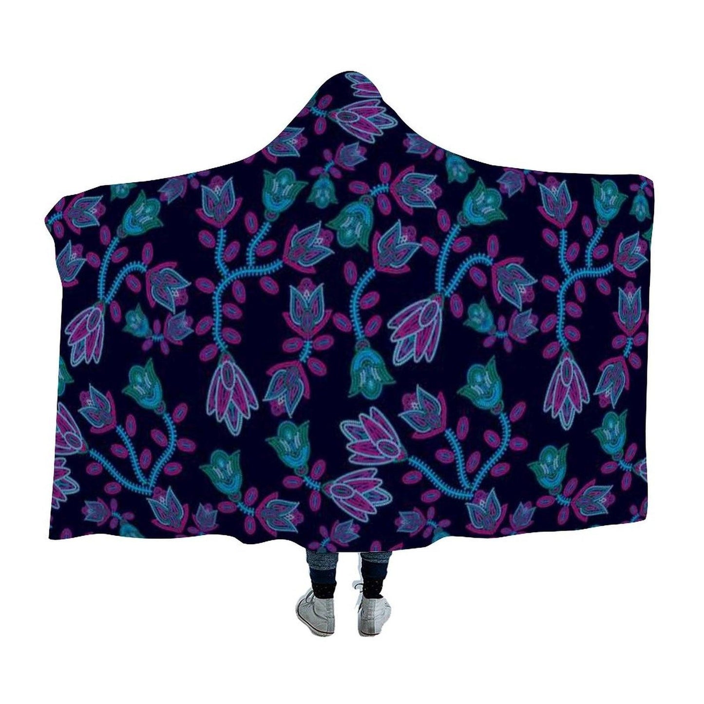 Beaded Nouveau Hooded Blanket