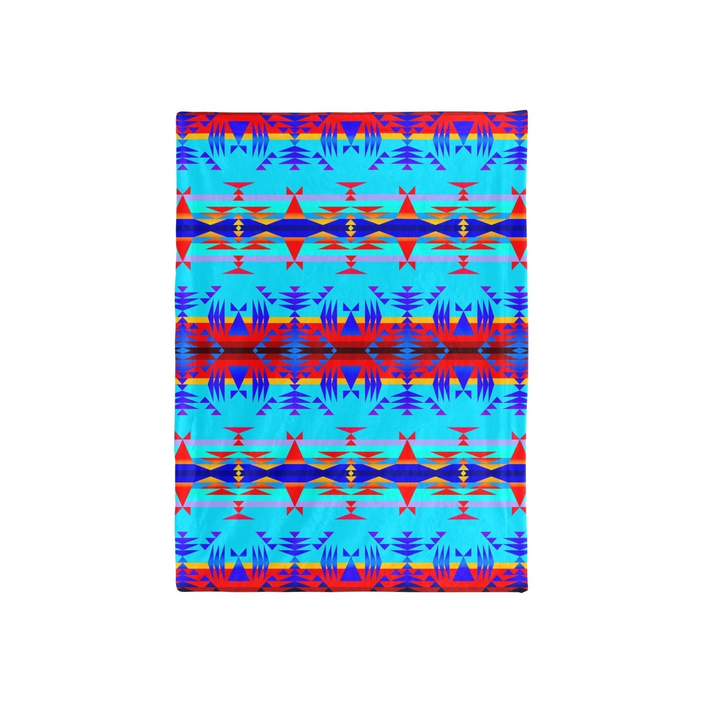 Between the Mountains Blue Baby Blanket 40"x50" Baby Blanket 40"x50" e-joyer