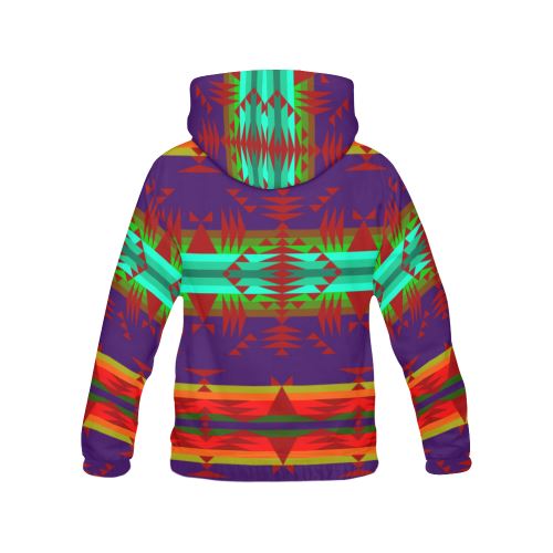 Between the Mountains Moon Shadow Sierra All Over Print Hoodie for Women (USA Size) (Model H13) All Over Print Hoodie for Women (H13) e-joyer