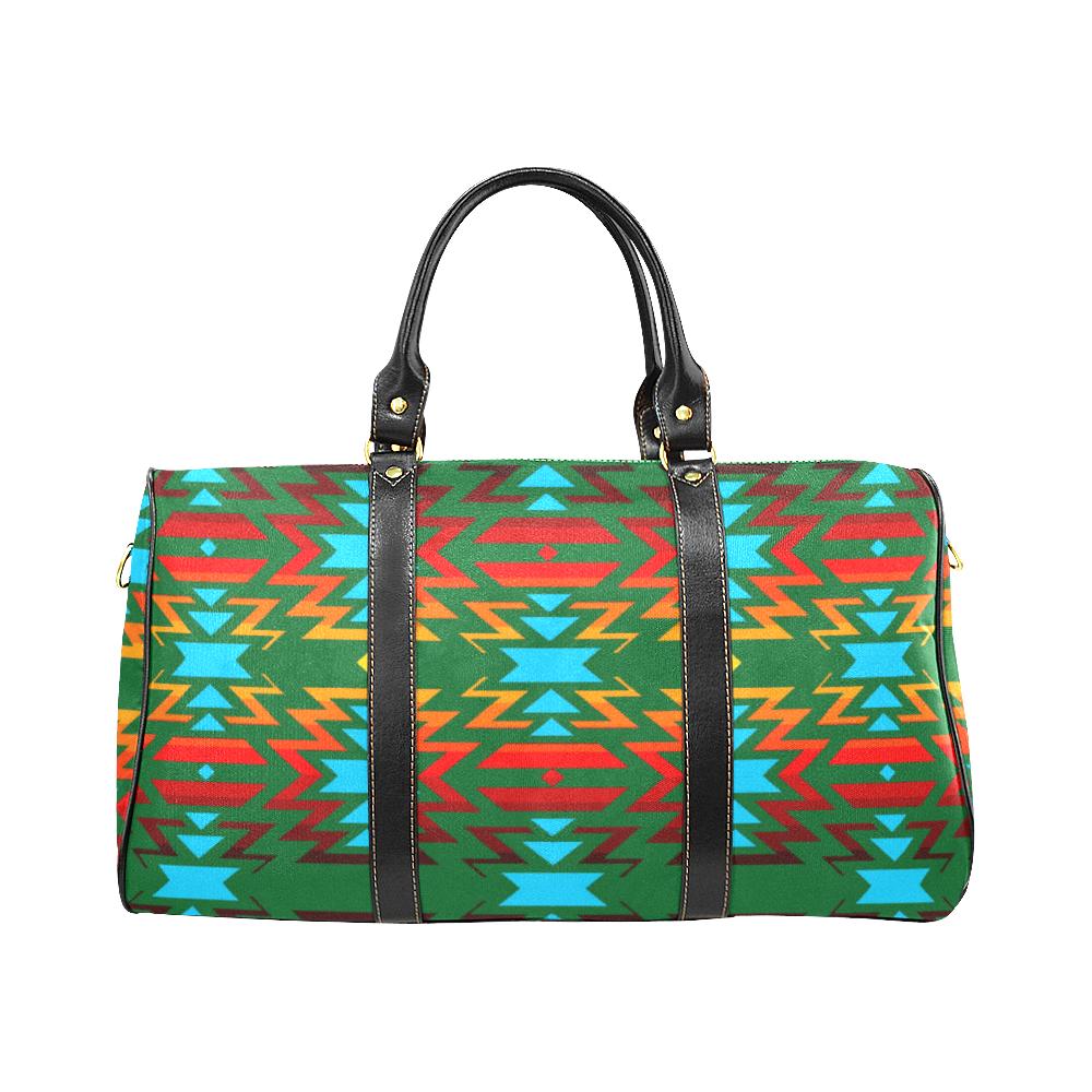 Big Pattern Fire Colors Large Travel Bag