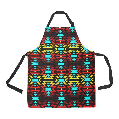 Black Fire Apron