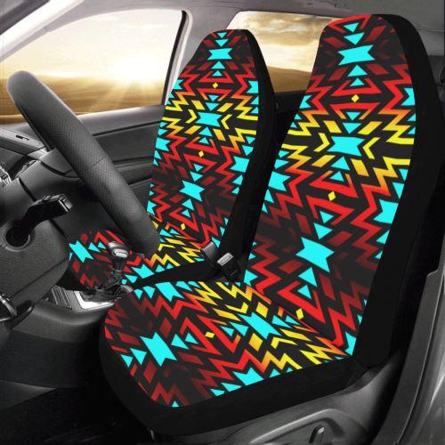 Black Fire Car Seat Covers (Set of 2)
