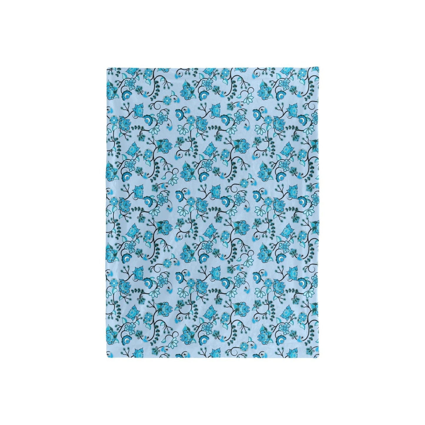 Blue Floral Amour Baby Blanket 40"x50" Baby Blanket 40"x50" e-joyer