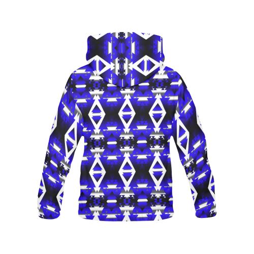 Blue Winter Camp All Over Print Hoodie for Men (USA Size) (Model H13) All Over Print Hoodie for Men (H13) e-joyer