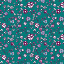 Load image into Gallery viewer, Burgundy Bloom Cotton Poplin Fabric By the Yard Fabric NBprintex 
