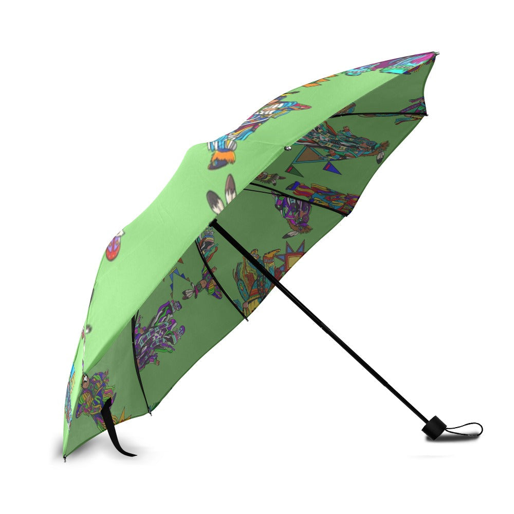 Men's Grass Dancers Grass Foldable Umbrella