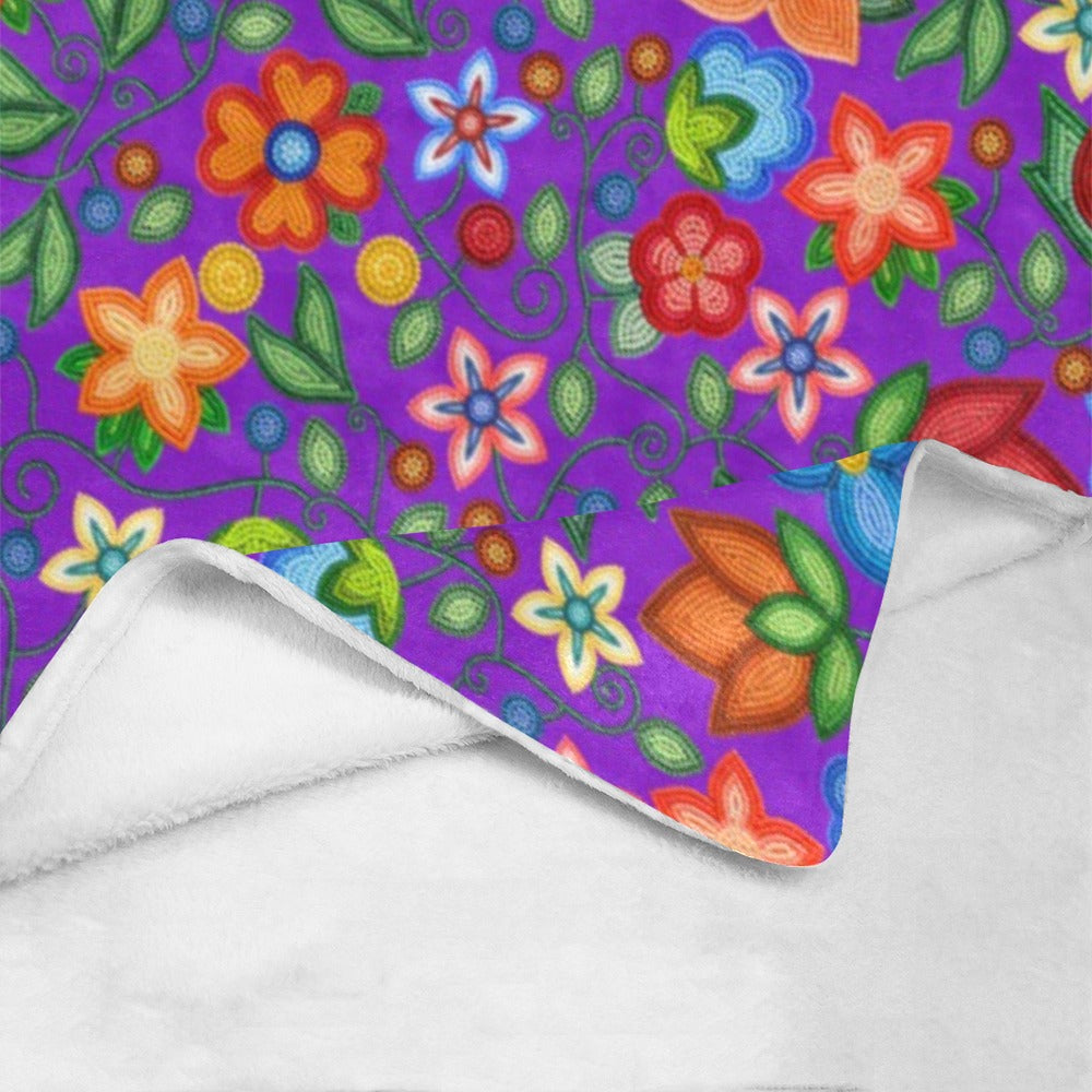 Morning Harmony Purple Small Micro Fleece Blanket
