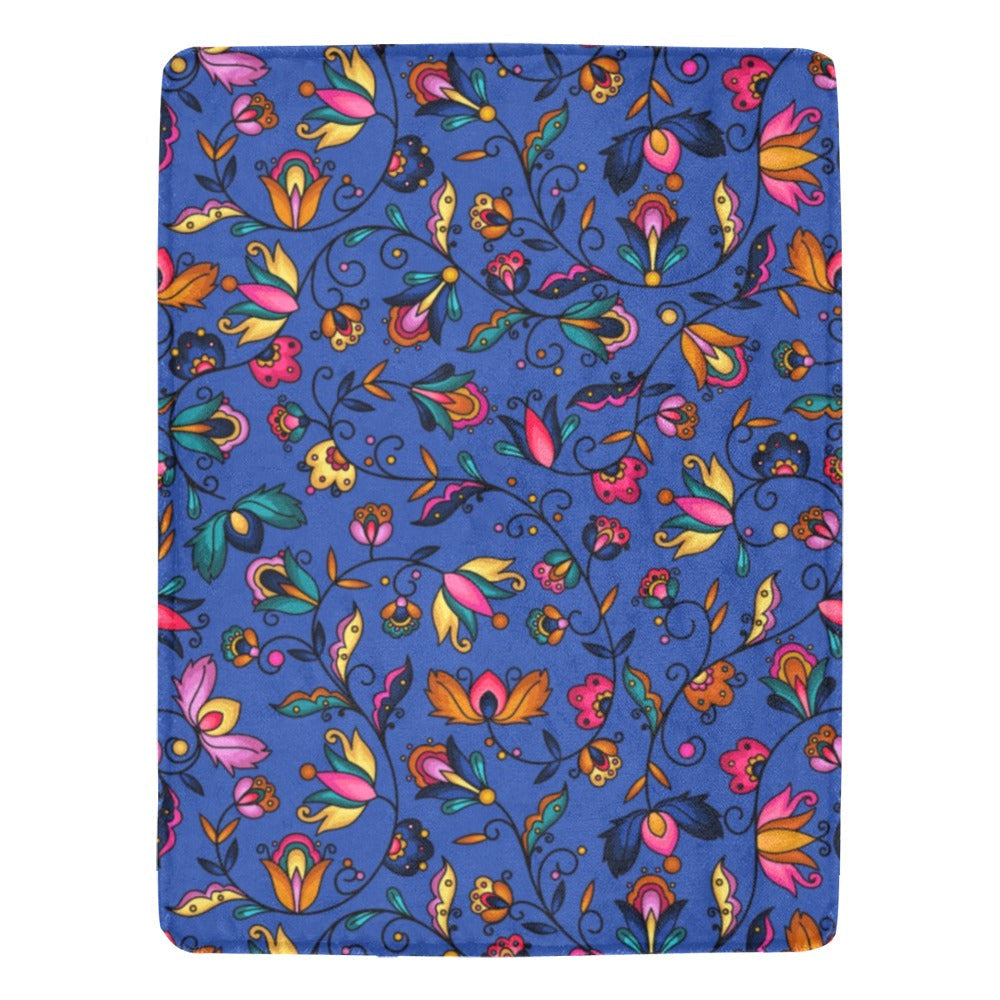Copper Prairie Petals X-Large Micro Fleece Blanket