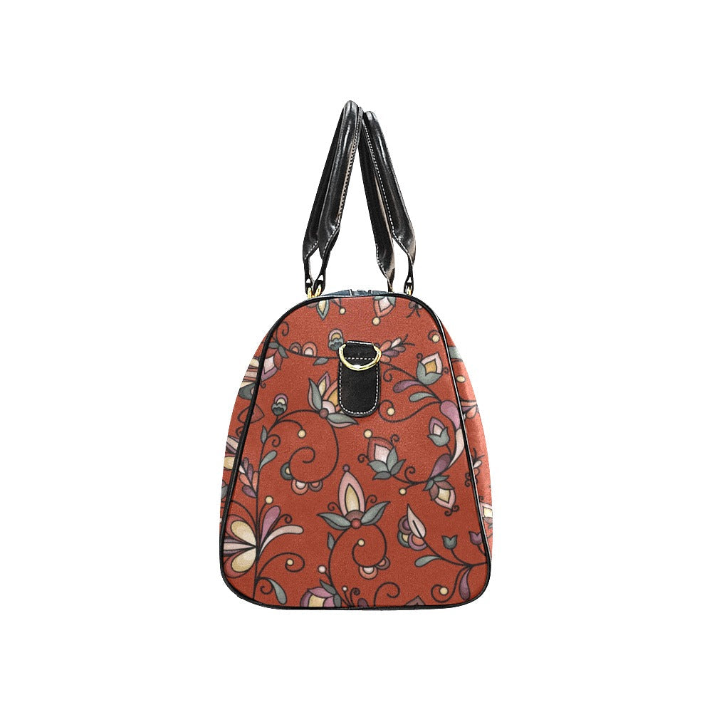 Burnt Sky Petals Red Large Travel Bag