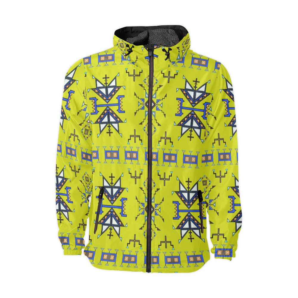 Eagle Strike Lime Windbreaker – Men's Jacket by 49 Dzine