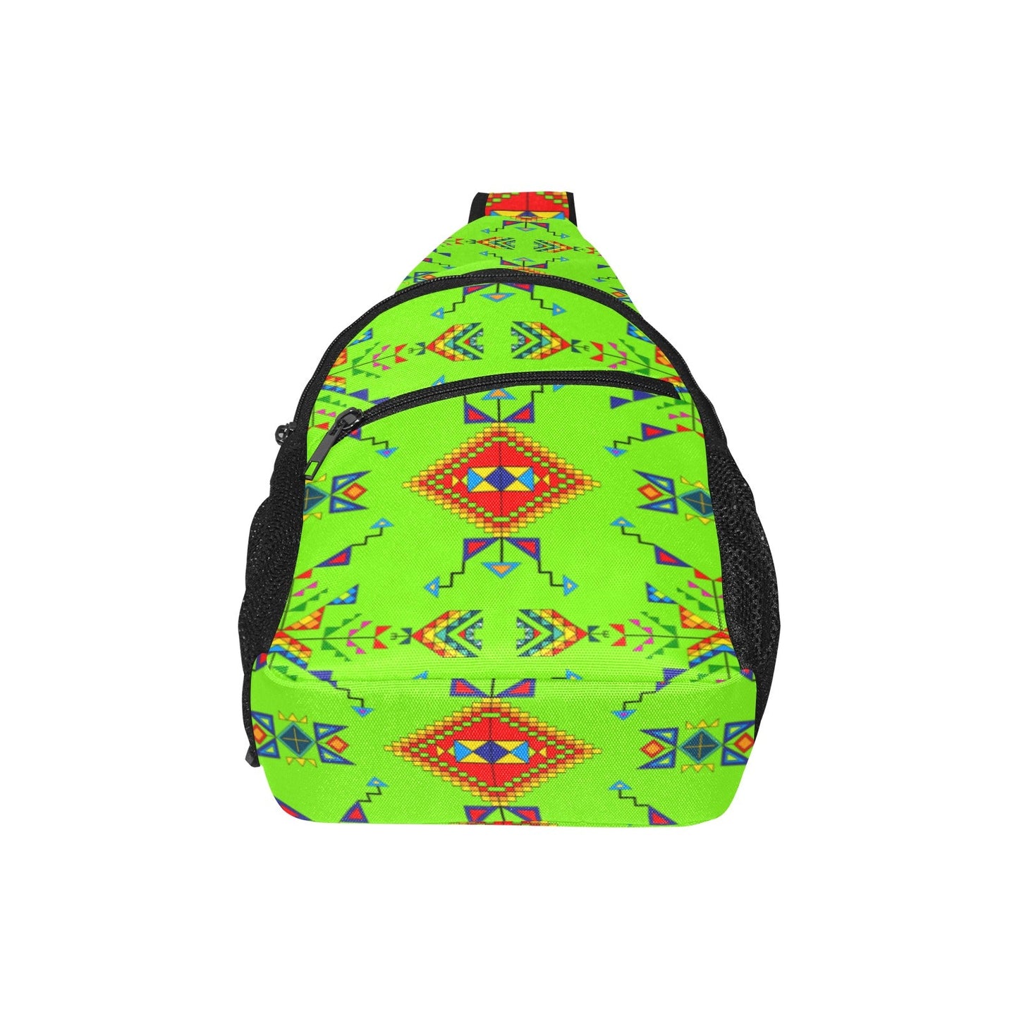 Buffalo Jump Neon Green Chest Bag