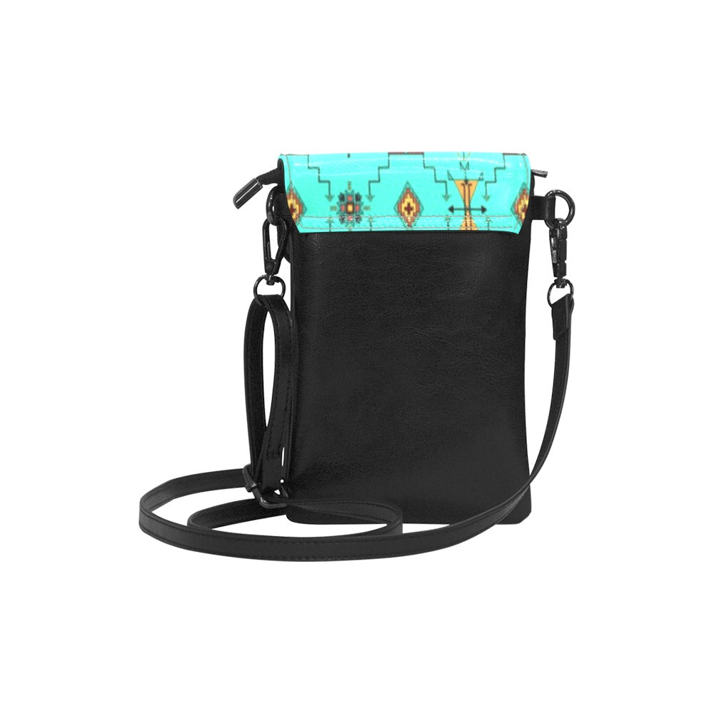 Thunder Flight Turquoise Small Cell Phone Purse