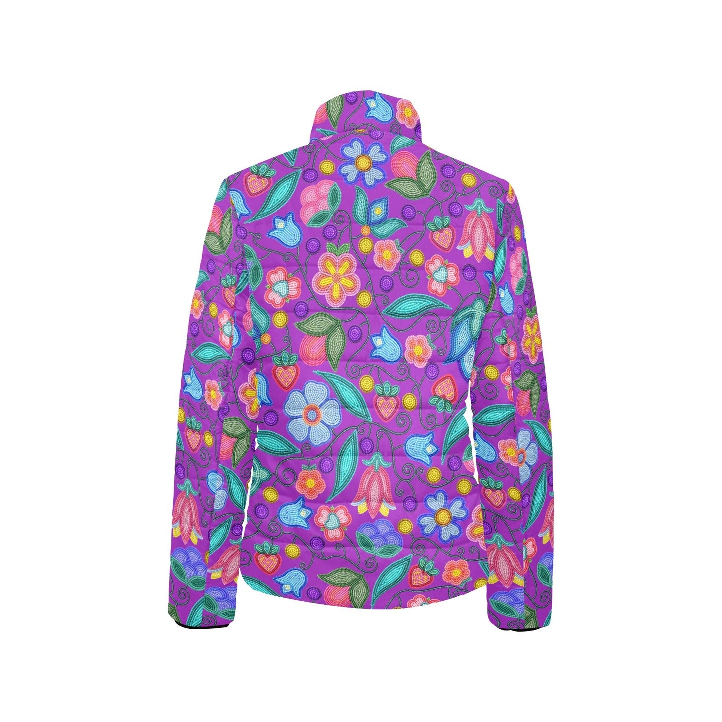 Sweet Offering Purple Stand Collar Jacket