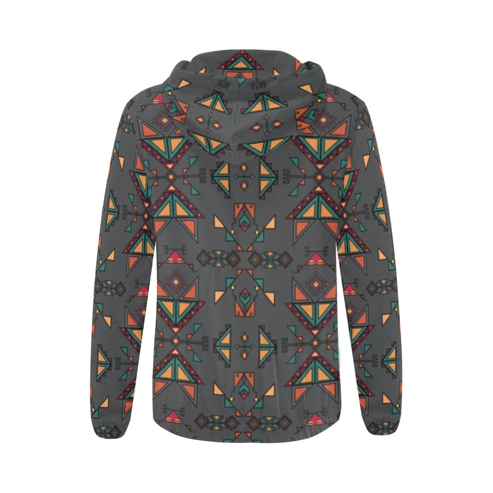 Arrow dawn Gray Full Zip Hoodie for Women