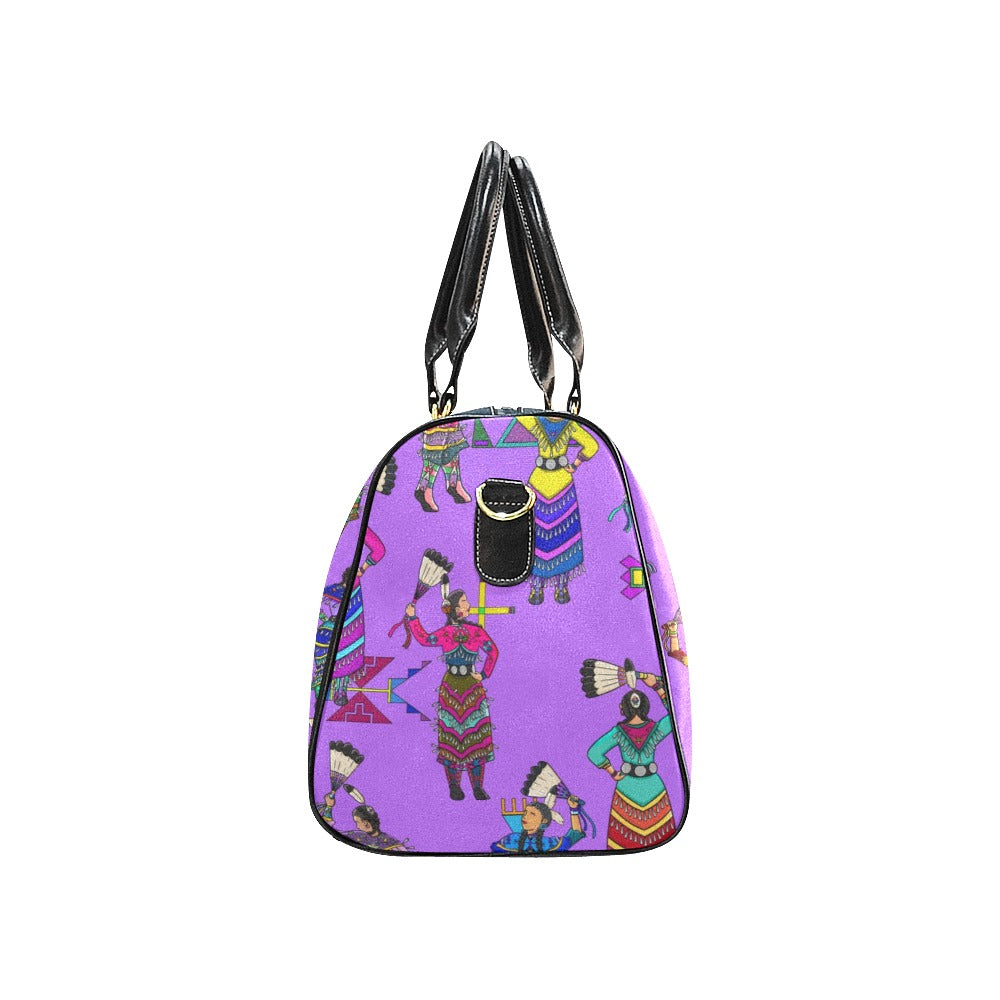 Women's Jingle Dancers Purple Large Travel Bag