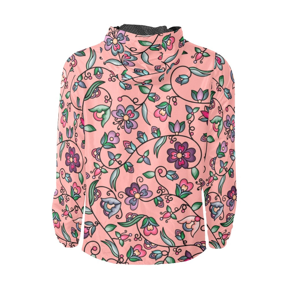 Amber Evening Garland Peach Men's Windbreaker