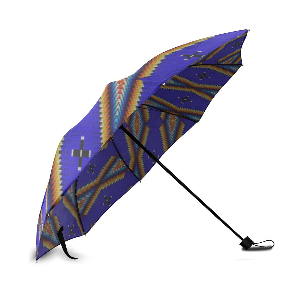 Diamond in the Bluff Blue Foldable Umbrella