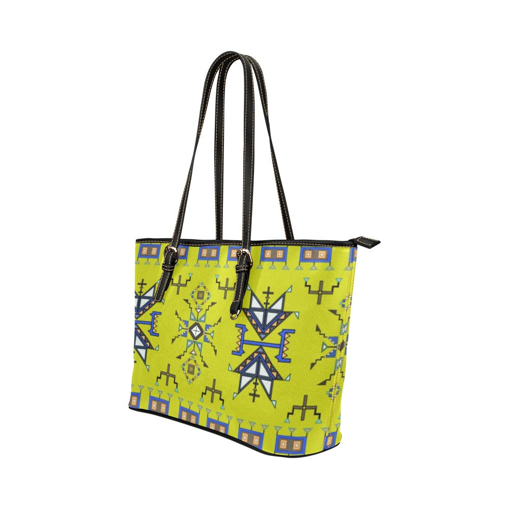 Eagle Strike Lime Leather Tote