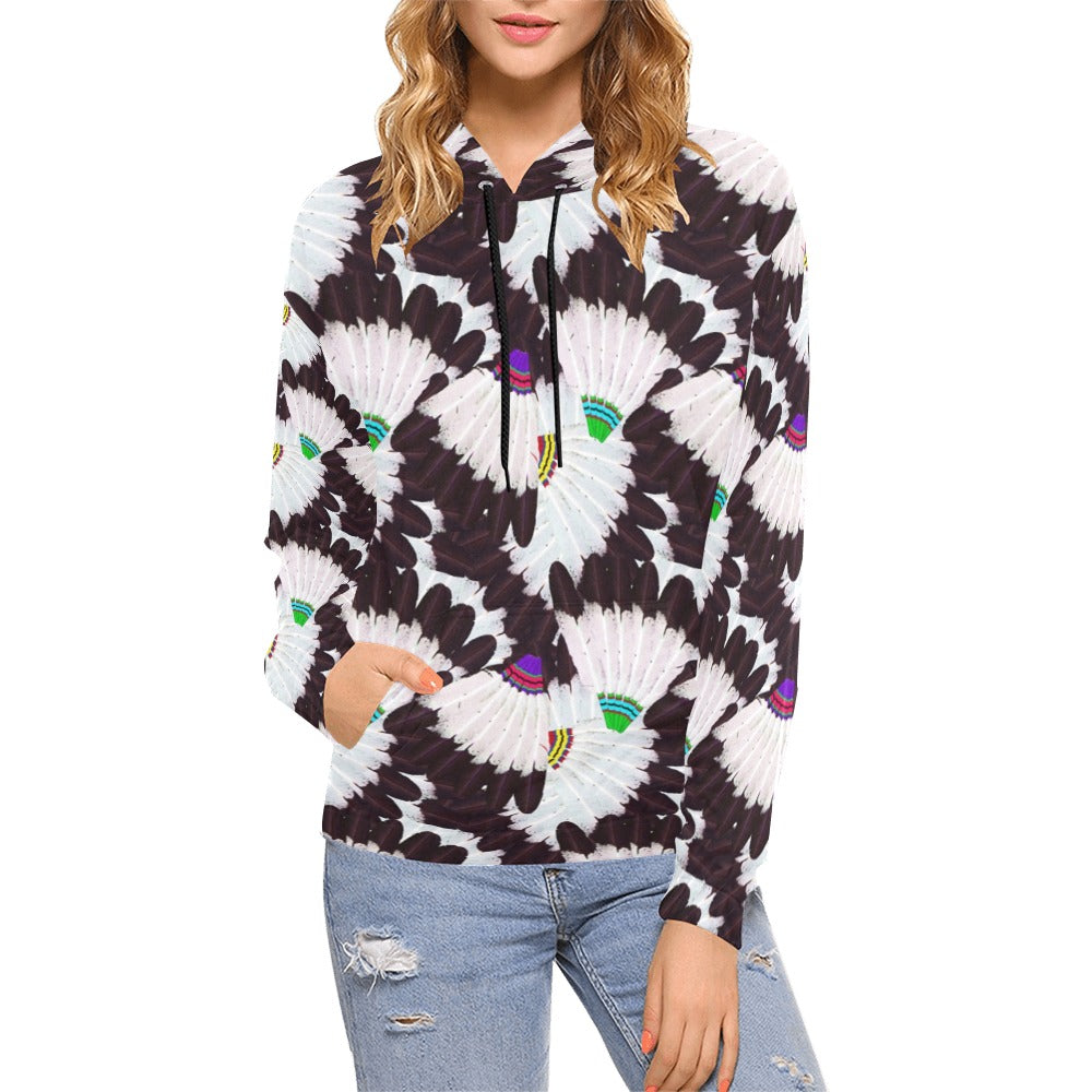 Eagle Feather Fans Hoodie for Women