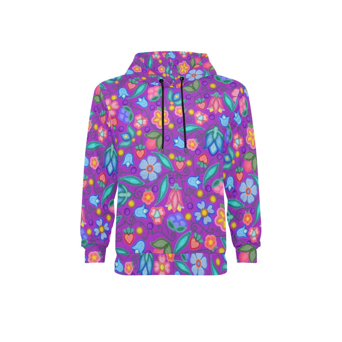 Sweet Offering Purple Fleece Hoodie by 49 Dzine