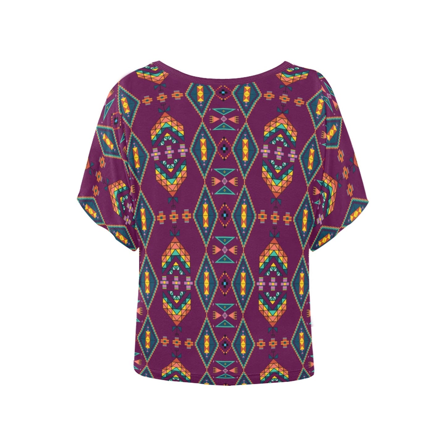 Travois Tipi Berry Women's Batwing-Sleeved Blouse T shirt