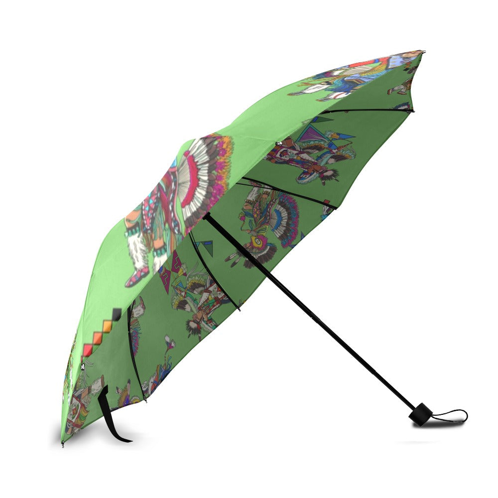 Men's Fancy Dancers Grass Foldable Umbrella