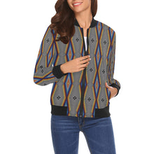 Load image into Gallery viewer, Diamond in the Bluff Grey Bomber Jacket for Women

