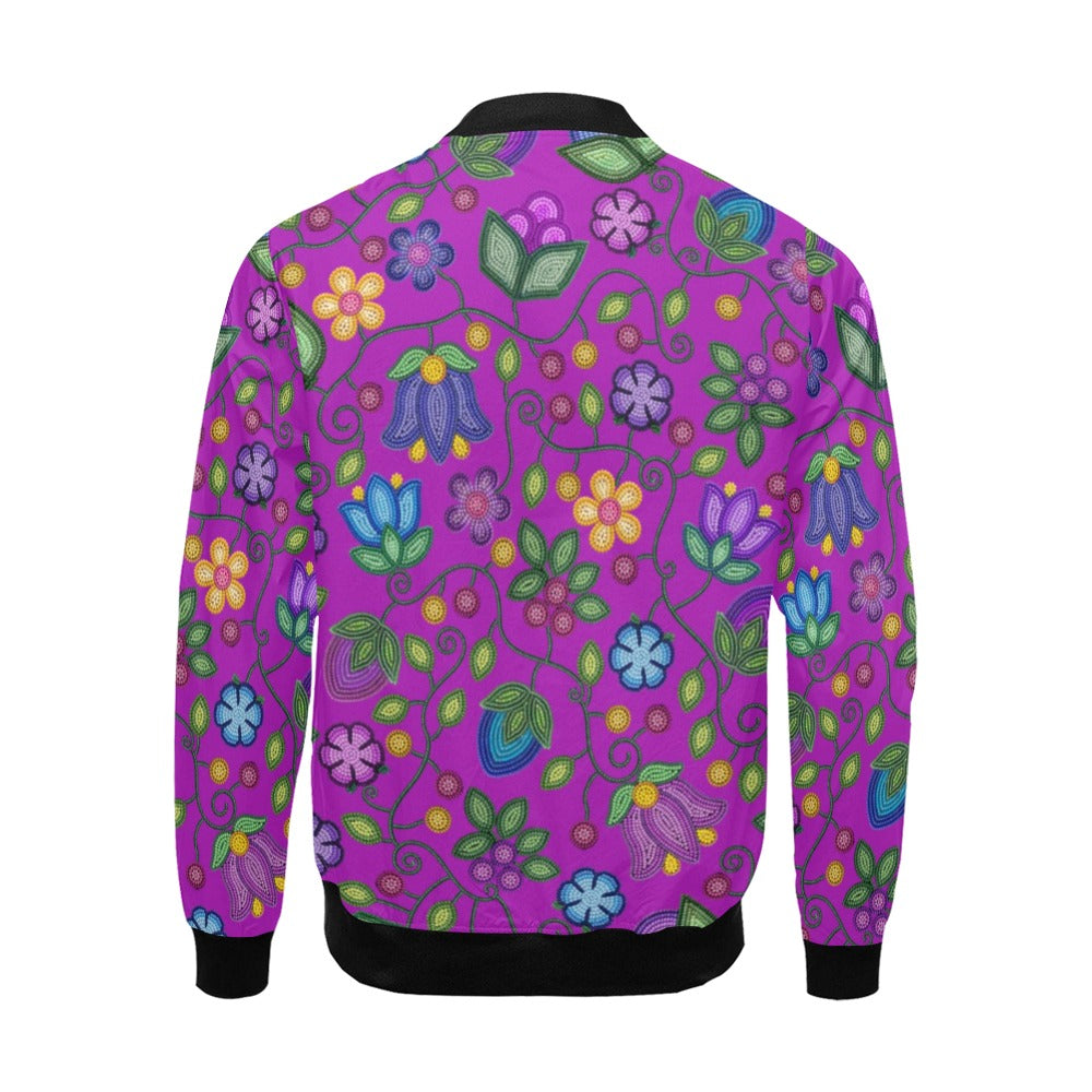 Bloom Uplift Purple Bomber Jacket