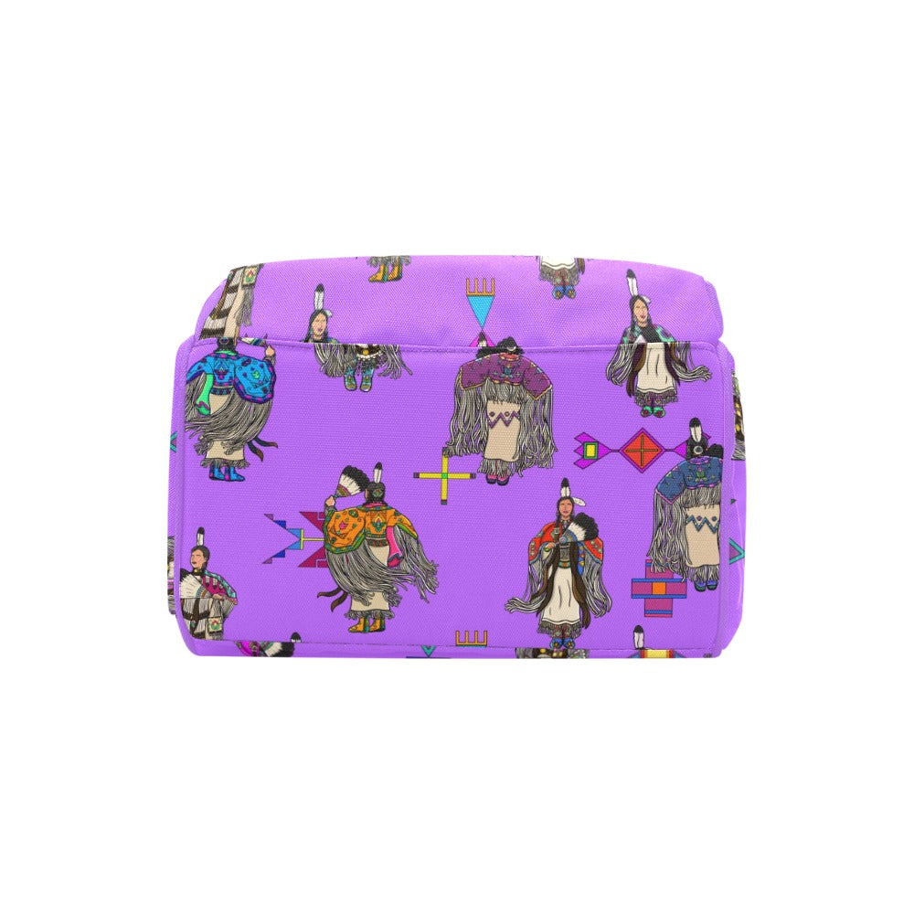 Women's Tradish Dancers Purple Multi-Function Diaper Backpack