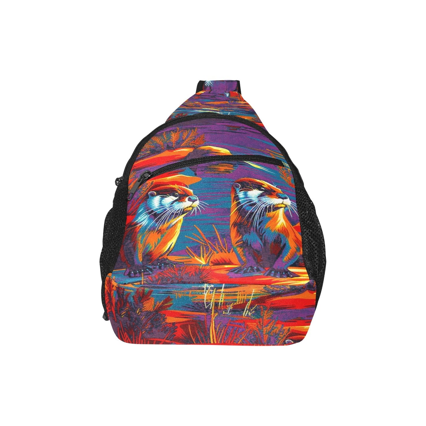 Silly Otters Chest Bag