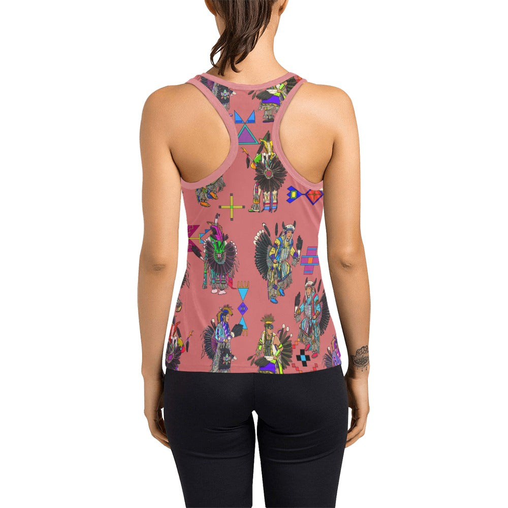 Men's Tradish Dancers Terra Cotta Women's Racerback Tank Top