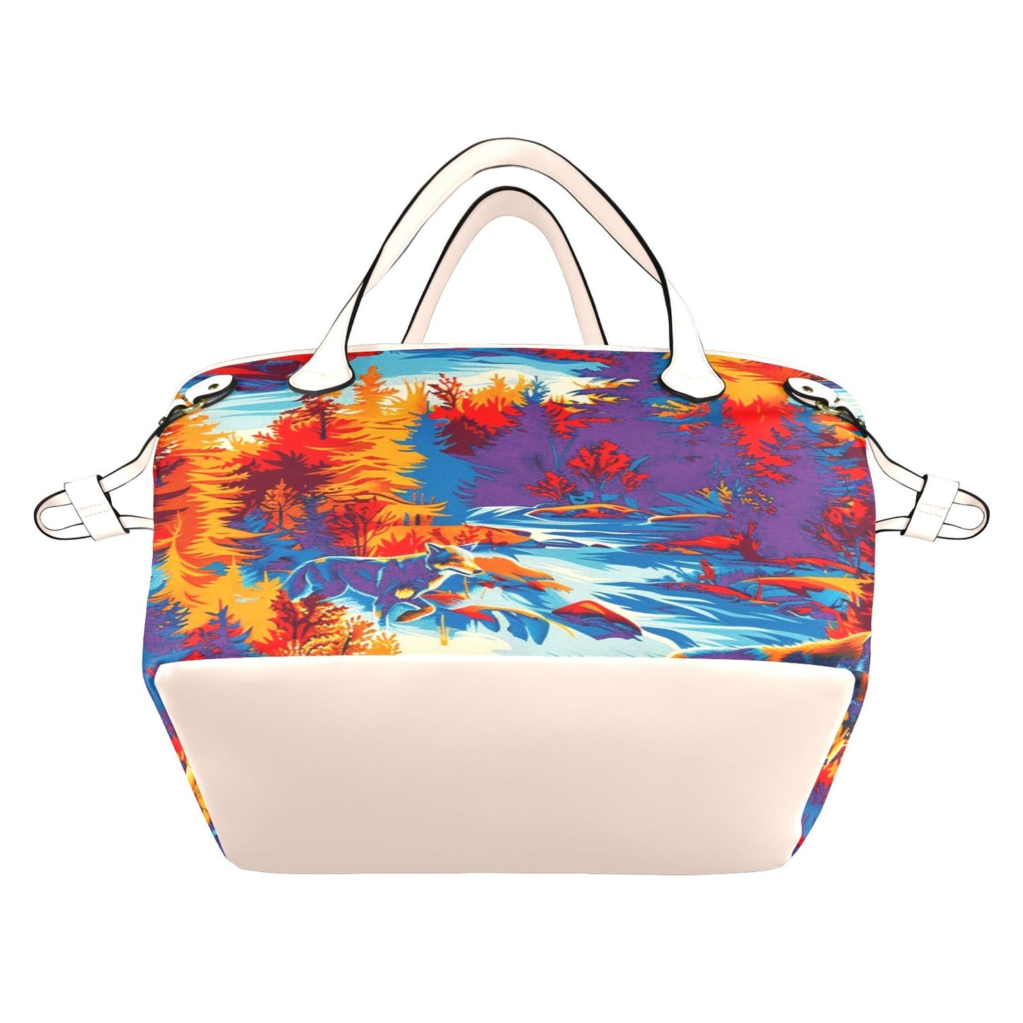 Hunting Wolves II Clover Canvas Tote Bag