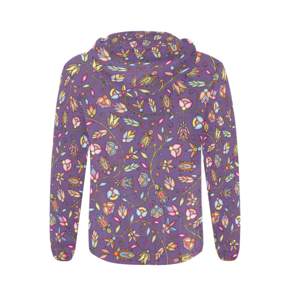 Buffalo Bloom Nightcloud Men's Zipper Hoodie