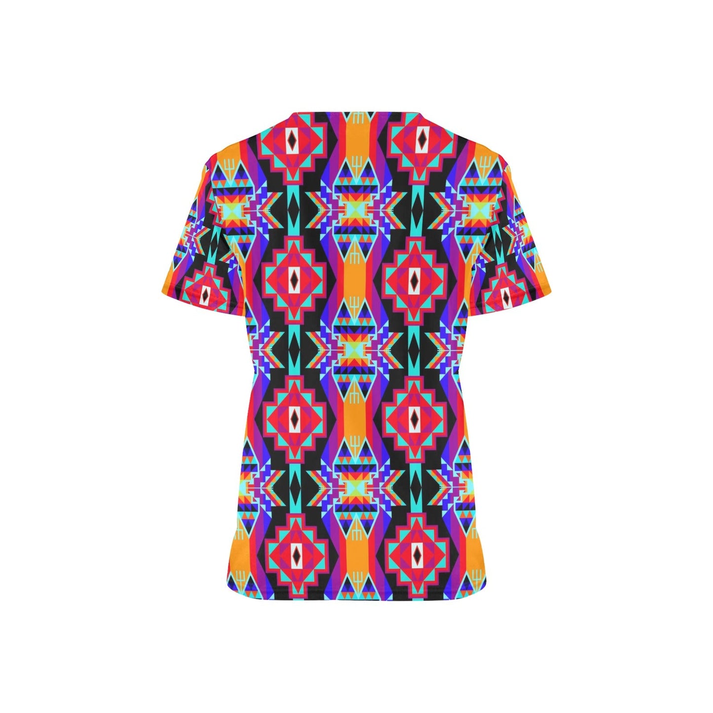 Fancy Bustle Scrub Top