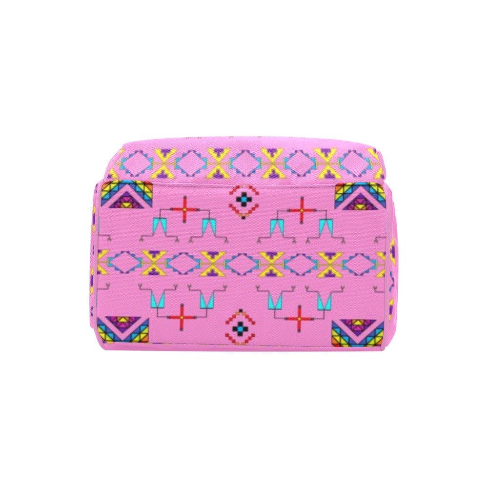 Rainy Chief Rainbow Blush Multi-Function Diaper Backpack
