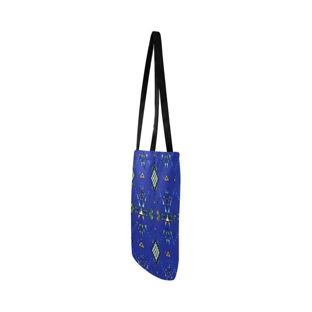 Bear Shield Dark Blue Reusable Shopping Bag