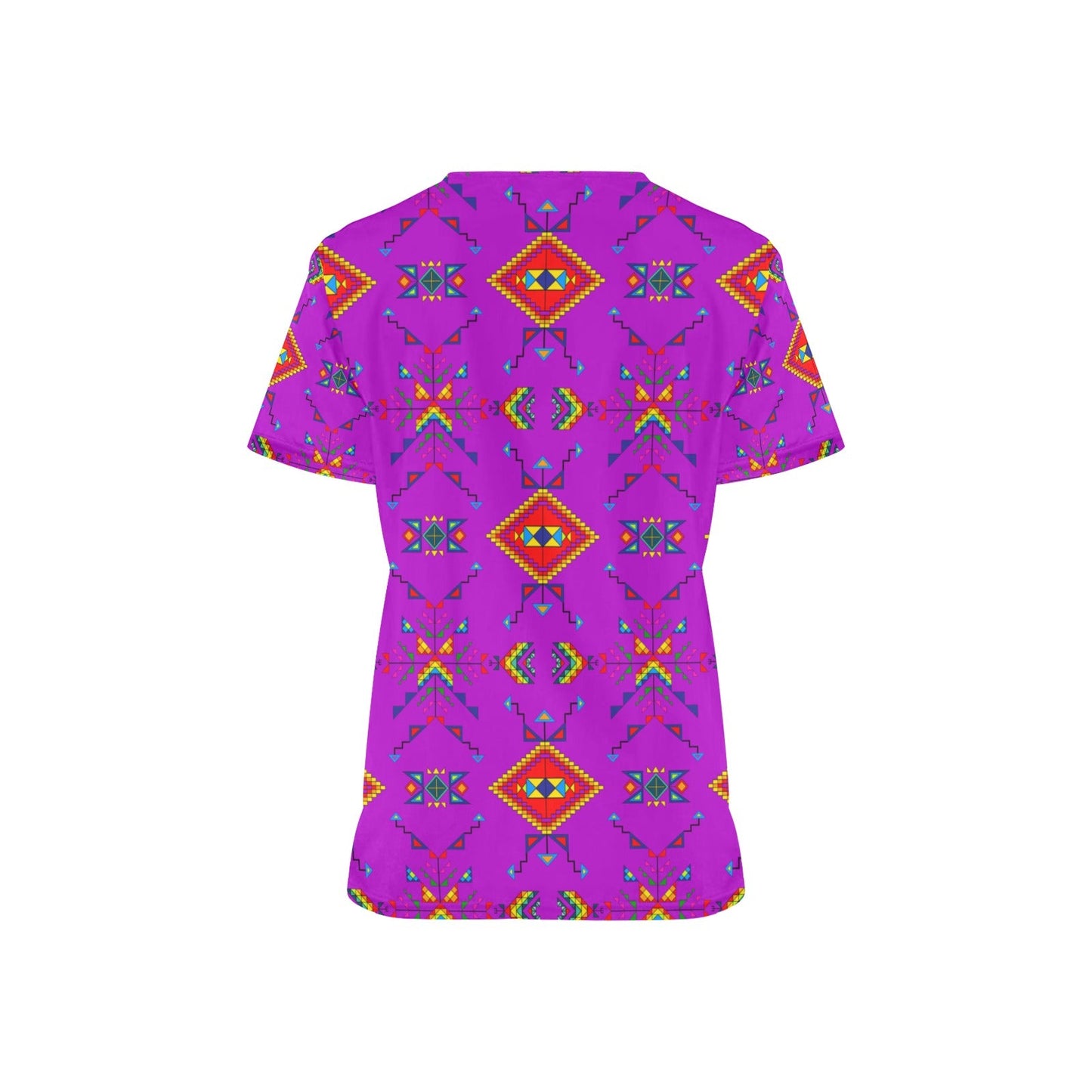 Buffalo Jump Purple Scrub Top