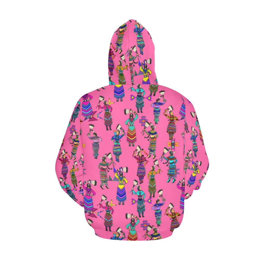 Women's Jingle Dancers Pink Hoodie for Women